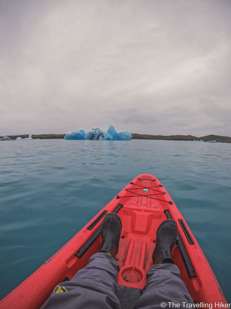 Kayaking in Jokulsarlon