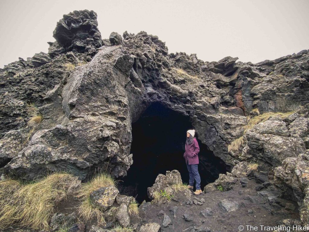 Hiking in Dimmuborgir Lava Fiels