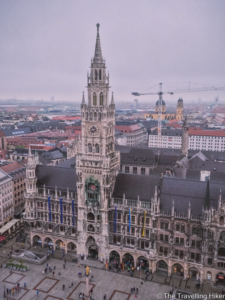 A weekend in Munich: View of Rathaus from Alter Peter