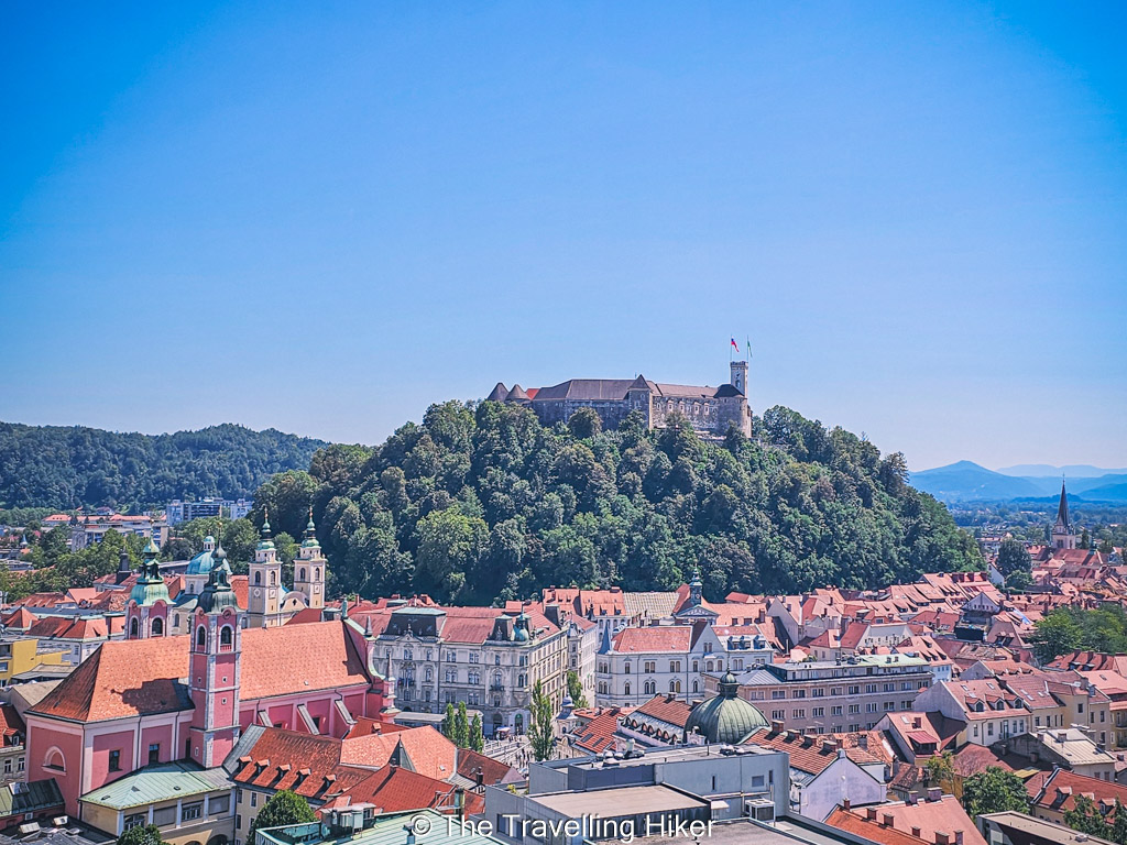 Slovenia Road Trip Itinerary: Views from Neboticnik Building