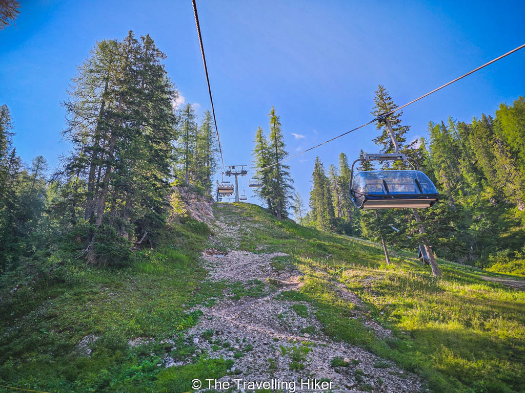 Cinque Torri Hike: Chair lift