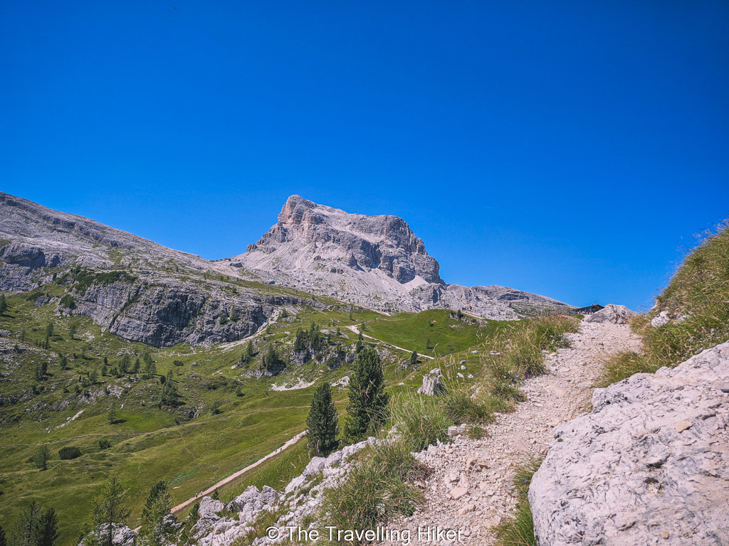 Cinque Torri Hike: Uphill to Rifugio Scoiattoli
