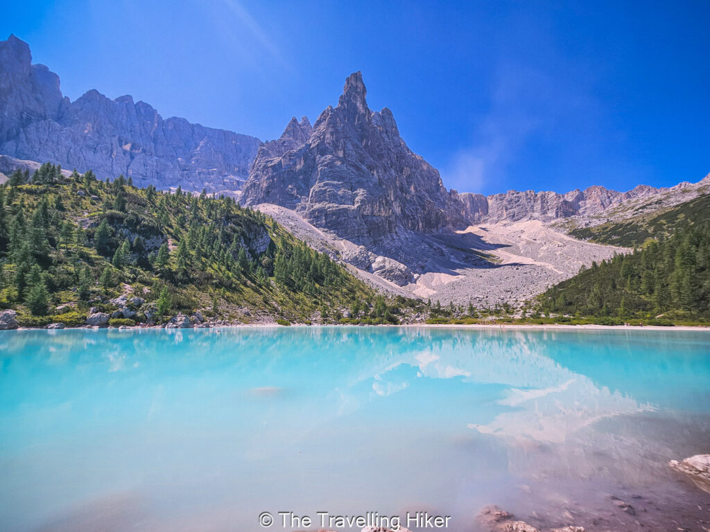 Where to stay in the Dolomites: Lago di Sorapis, Northern Dolomites