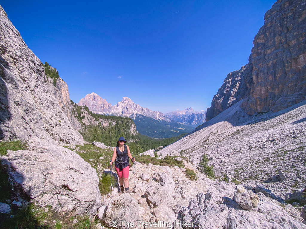 Croda da Lago Hike: View of Cortina Valley