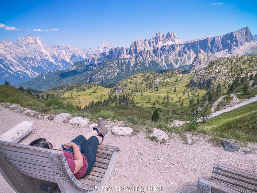 Planning a trip to the Dolomites: Relaxing next to Rifugio Scoiattoli